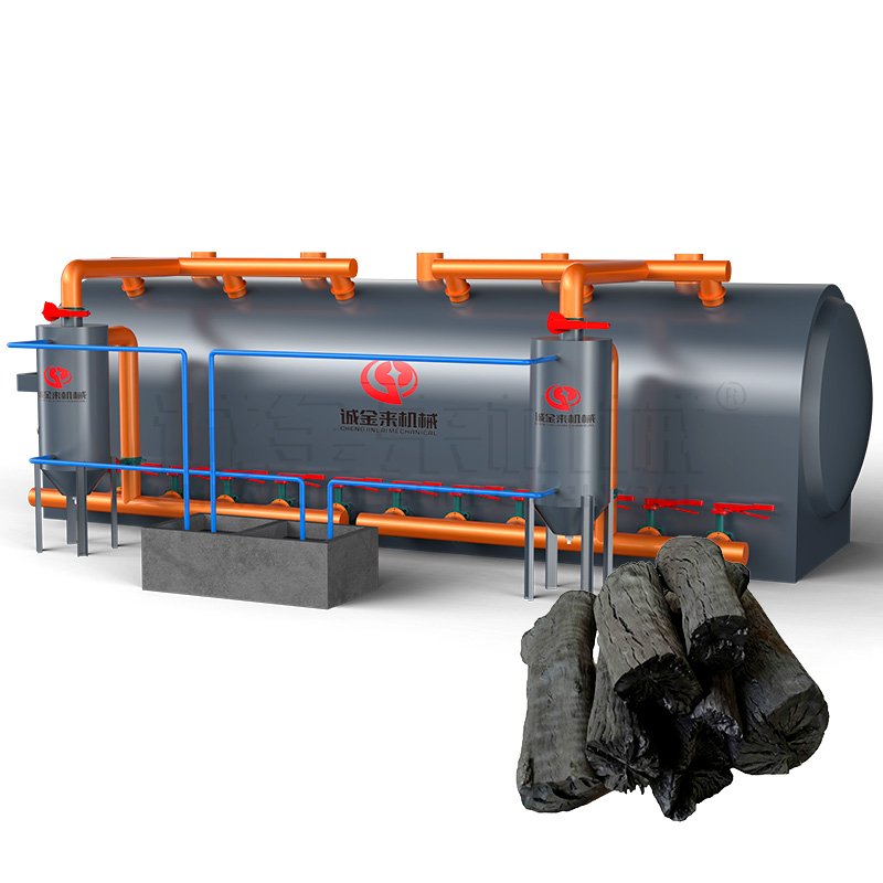 Horizontal Carbonizaton Furnace For Wood Charcoal