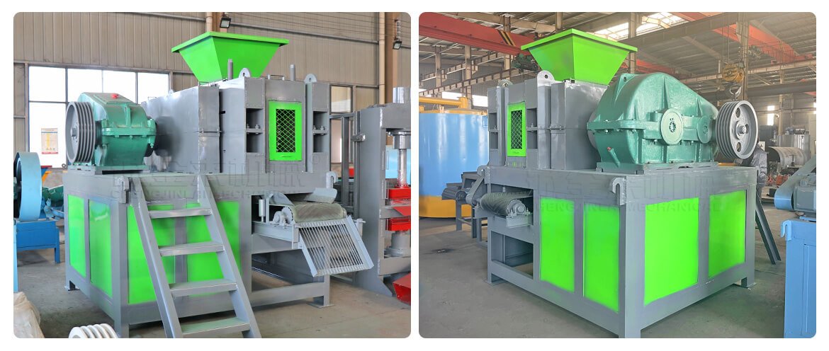 Charcoal Briquettes Machine Real Shot