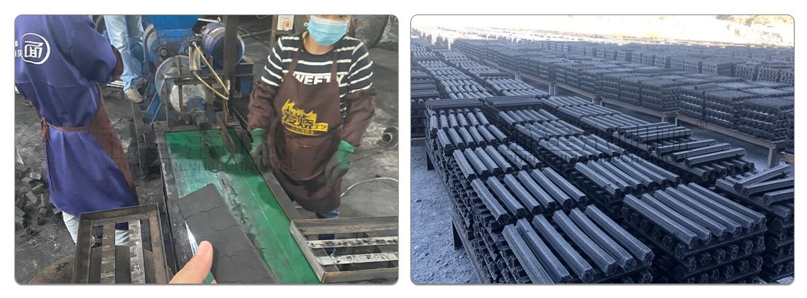 Charcoal Extruder Machine Customer Site 2