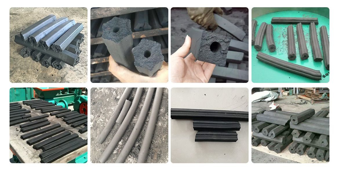Charcoal Extruder Machine Finished Product