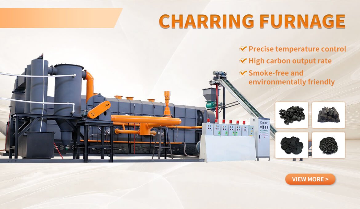 Continuous Carbonization Furnace Machine Charcoal Making Machine Banner