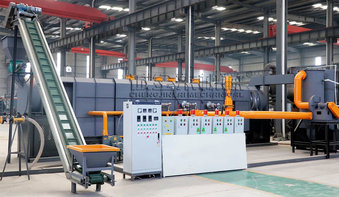 Continuous Carbonization Furnace Machine Charcoal Making Machine Real Shot