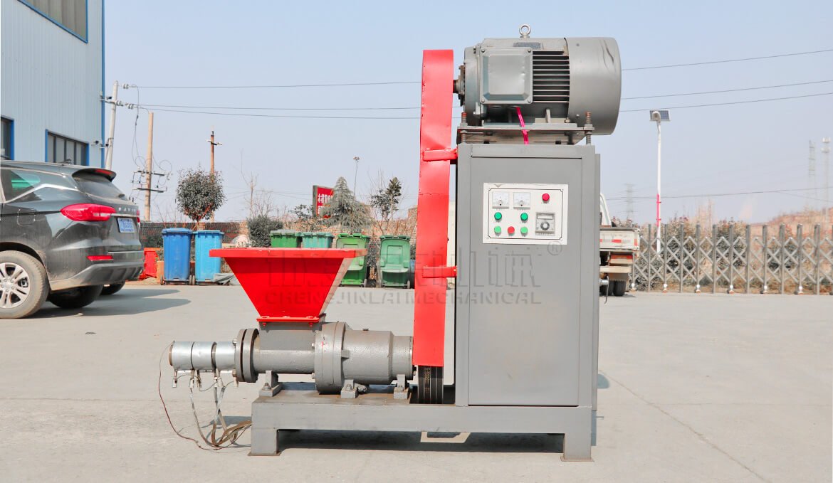 Sawdust Briquette Machine Real Shot-3