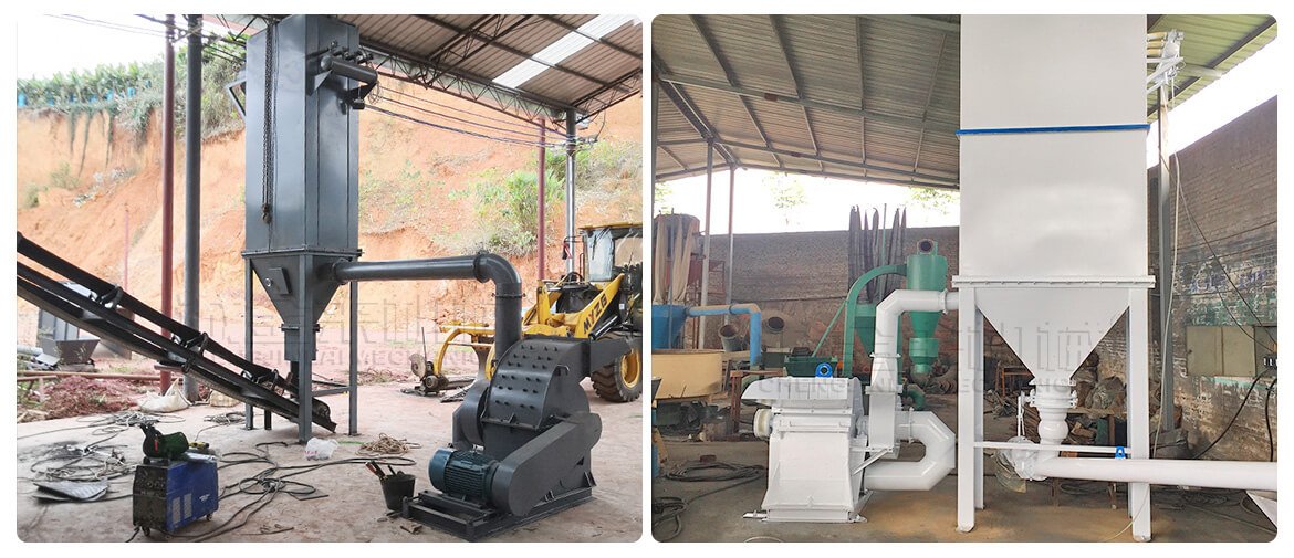Wood Charcoal Crusher Customer Site