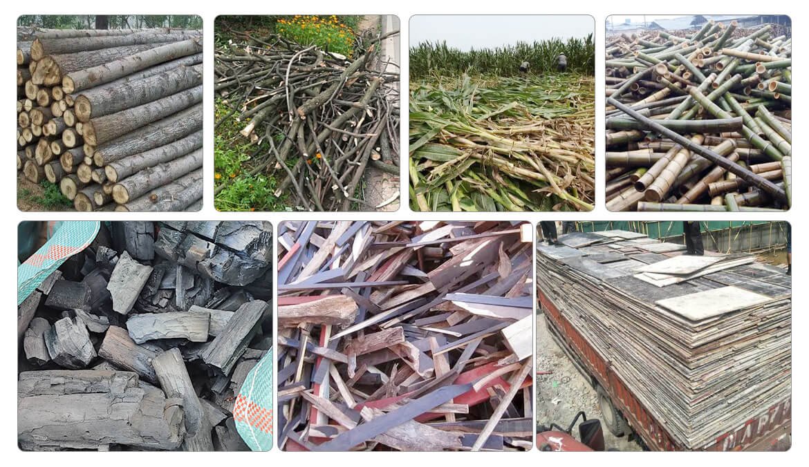 Wood Charcoal Crusher Raw Materials