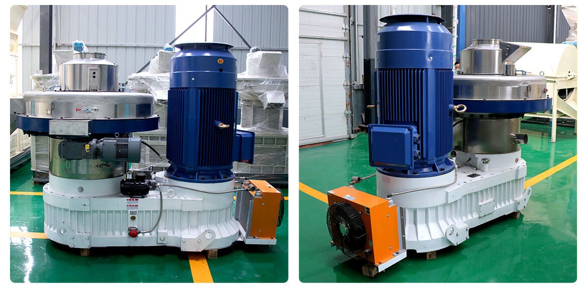 biomass pellet machine real shot