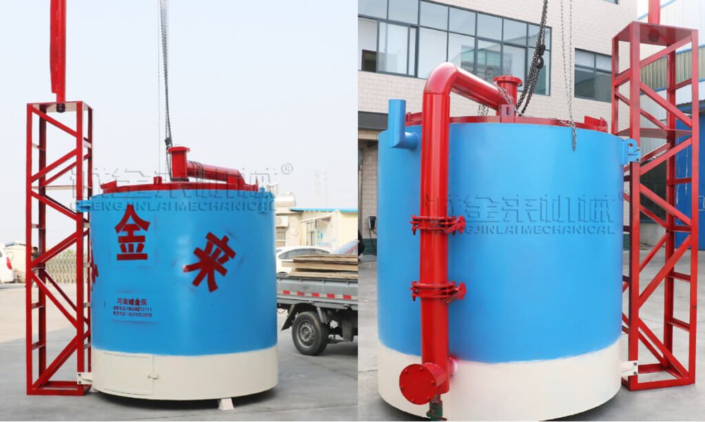 Hoisting carbonization furnace to Thailand