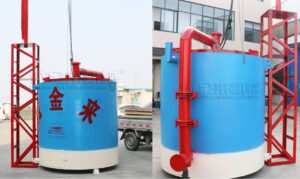 Hoisting carbonization furnace to Thailand