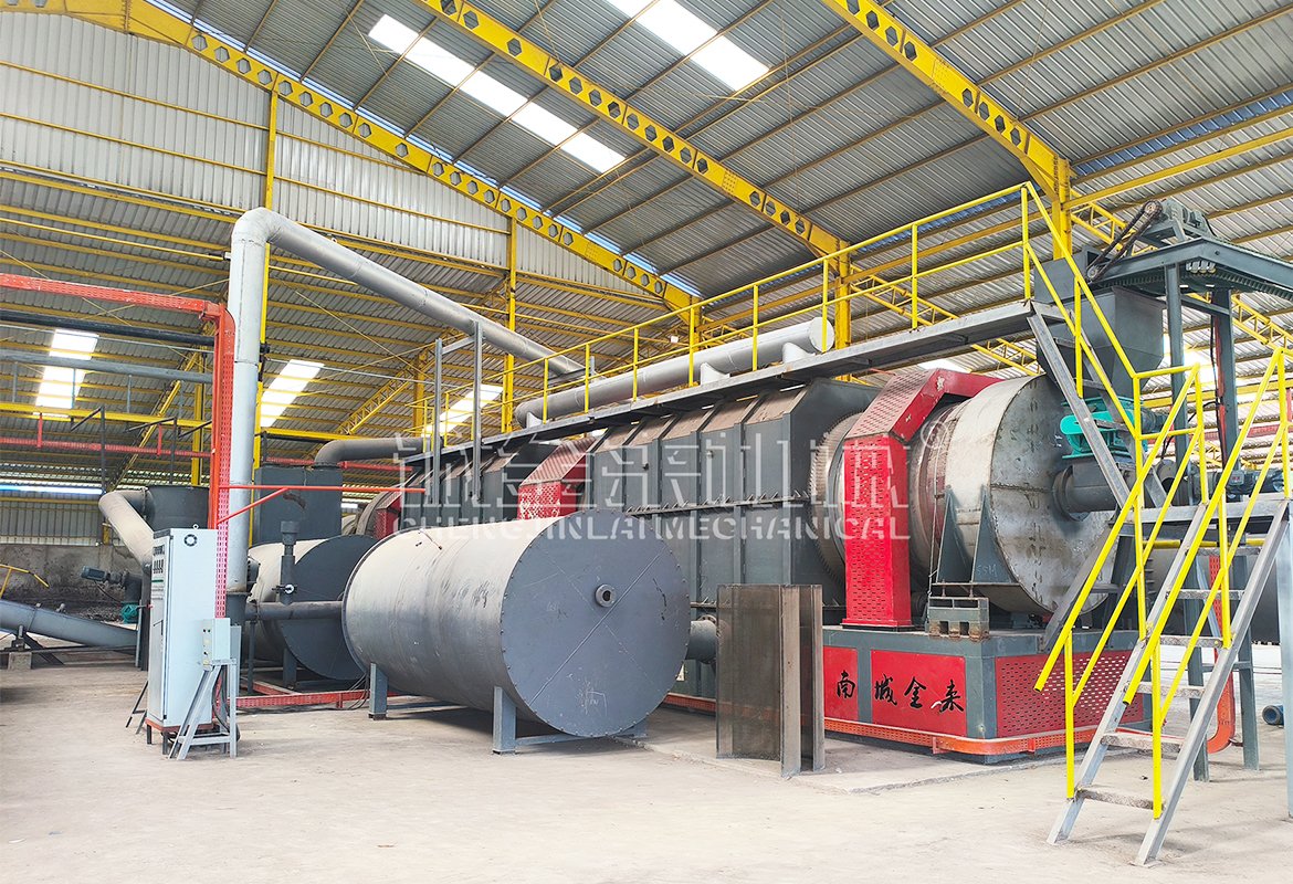 Lò cacbon hóa liên tục vỏ hạt cọ